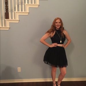 Navy blue sparky homecoming dress